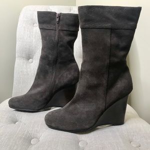 Beautiful brown suede mid calf boot, size 11